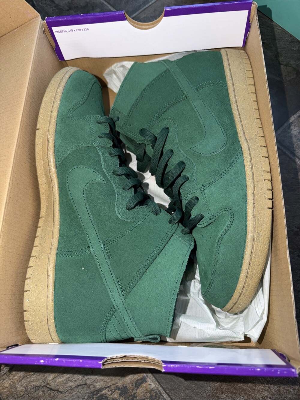 Size 11.5 - Nike Dunk Pro Decon SB High Gorge Green